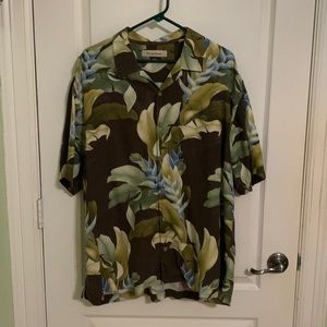 Floral patterned men’s dress shirt, Tommy Bahama.